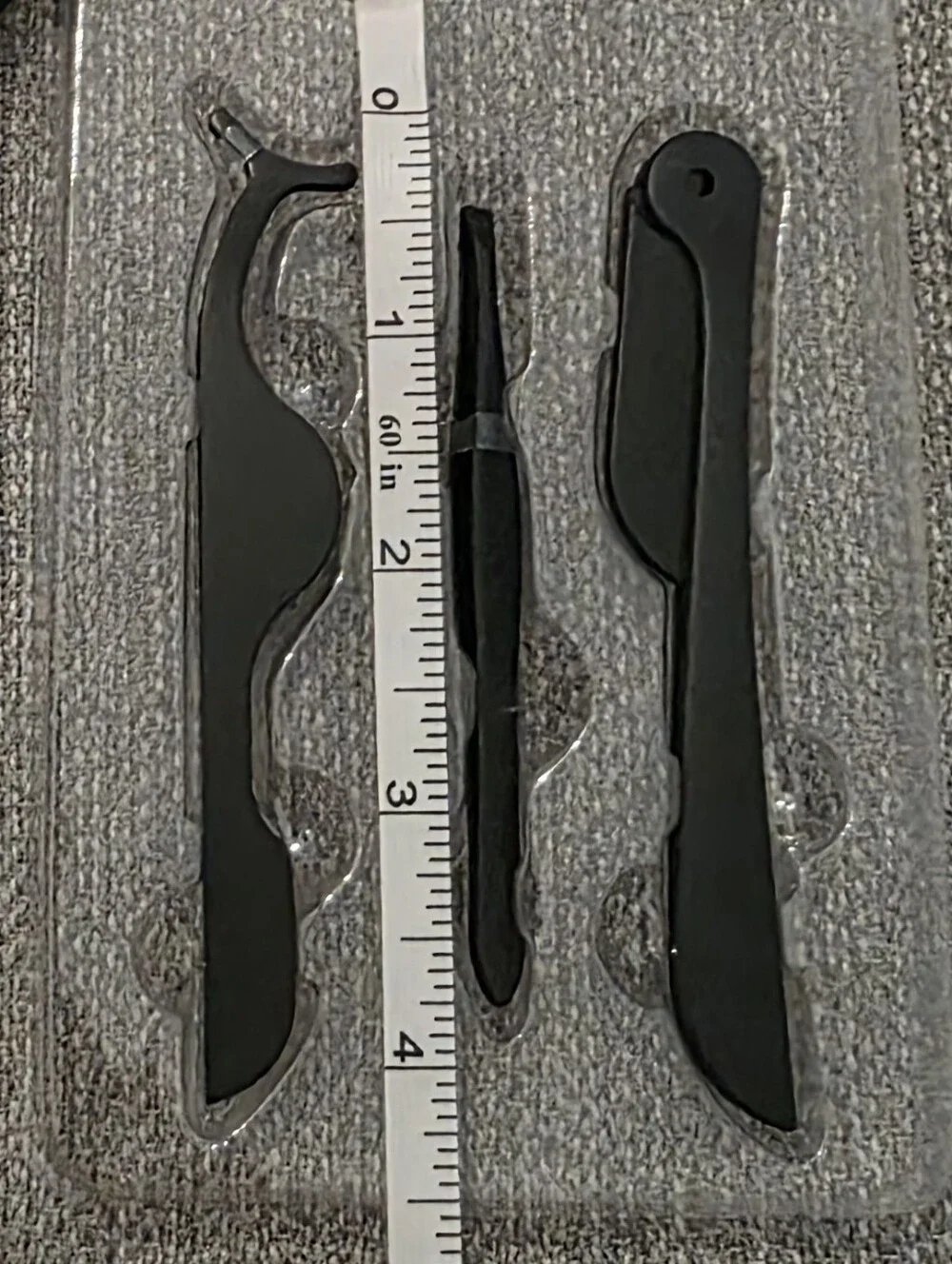 New Brookstone Black 3-Pack Eyebrow / Eyelash Set